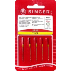 Иглы универсальные №110 Singer 2020 808R 130/705H 5шт